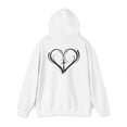 thumbnail image 3 of God is good. Heart & Cross on back. Christian Art on a Unisex Hoodie., 3 of 4