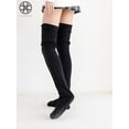 thumbnail image 5 of Luxtrada Women Winter Warm Knit Cable Long Socks Stockings Casual Wool Thigh High Over Knee High Socks Girls Female Leg Warmers 1 Pairs, 5 of 5