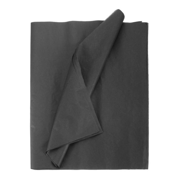 Uxcell 24 Sheets Tissue Paper 14" x 20", Tissue Paper for Gift Bags Tissue Paper Dark Black for Gift Wrapping