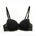 thumbnail image 5 of Women Girl Seamless 3/4 Cup Push Up Bra Adjustable Support Bra Size 34A-36B Lingerie Underwear, 5 of 5