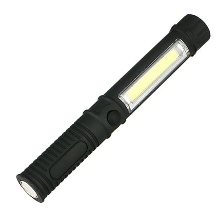TSV Pocket Pen Work Light Portable 300 Lumen COB LED Flashlight with Magnetic Base, Torch Penlight for Camping Household Inspection Automobile