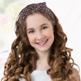 thumbnail image 3 of Unique Bargains Leopard Spot Wide Bow Headbands Fashion Hair Hoop Wine Red with Bow Knotted for Girl Women, 3 of 7