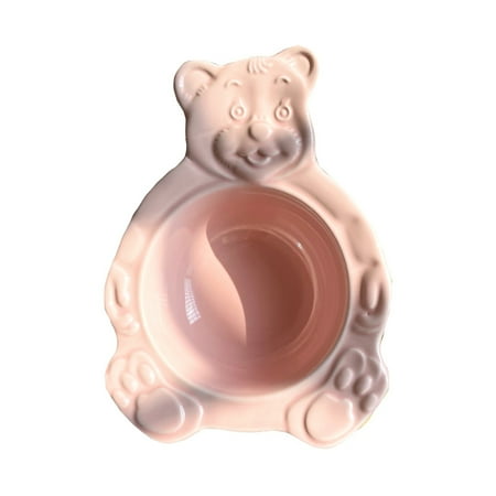 

Ceramic Bowl Cute Cartoon Bear Shaped Bowls for Kids Lunch Bowl White or Pink