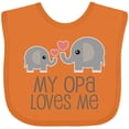 thumbnail image 3 of Inktastic My Opa Grandpa Loves Me Boys or Girls Baby Bib, 3 of 4