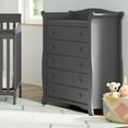 thumbnail image 4 of Storkcraft Avalon 5 Drawer Universal Dresser, Gray, 4 of 10