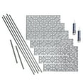 thumbnail image 1 of FASÄDE Traditional Style 1 Decorative Vinyl Backsplash 15 sq ft Kit in Argent Silver, 1 of 6