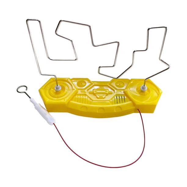 Juguete educativo de laberinto eléctrico para desarrollar la motricidad fina y la coordinación mano-ojo. Amarillo