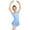 #376-Blue, variant on AUNVITO Girls Ballet Leotard Dress with Mesh Skirt Short Sleeve V-Neck for Dance Practice and Performance Comfortable and Elegant