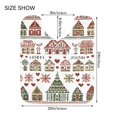 thumbnail image 5 of Yayeee Bath Rugs for Bathroom Floor Set of 2 Non Slip Fluffy Soft Absorbent Mat, Green Nordic Christmas House, 5 of 7
