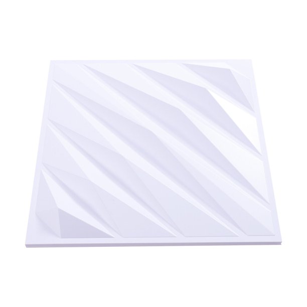 Oukaning 20*20inch 3D Wall Panels Diamond Design Textures Wall Panels