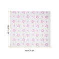 thumbnail image 2 of Uxcell 100pcs Square Rose Pattern Wax Paper Sheets 9.84" x 8.46" for Sandwich Baking Paper, Pink, 2 of 7