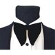 thumbnail image 5 of Mens Pre-Tied Bow Tie Tuxedo Oversized Velvet Bowtie Cufflinks Combo Sets,Velvet Bow, Tuxedo Big Bowtie and Pocket Square Cufflinks(Black), 5 of 5