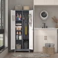 thumbnail image 6 of Broom Closet,65" Broom Closet Storage Cabinets with Lockable Door, 6 of 9