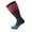 Red + Blue, variant on LYMAYTER Outdoor Knee-High Socks Compression Support Athletic Leisure Socks Breathable Cushioning