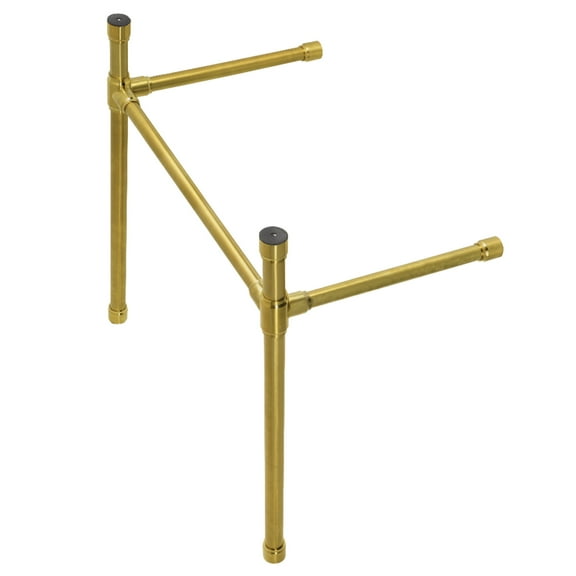 Kingston Brass VPB2818337 Stainless Steel Console Sink Legs in Brushed Brass