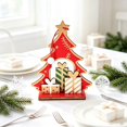 thumbnail image 6 of Eolstice Christmas Wooden Tabletop Ornaments, Festive Wood Centerpiece, Seasonal Xmas Desktop Decor, Home Holiday Party Decoration, Cute Table Accent, 6 of 7