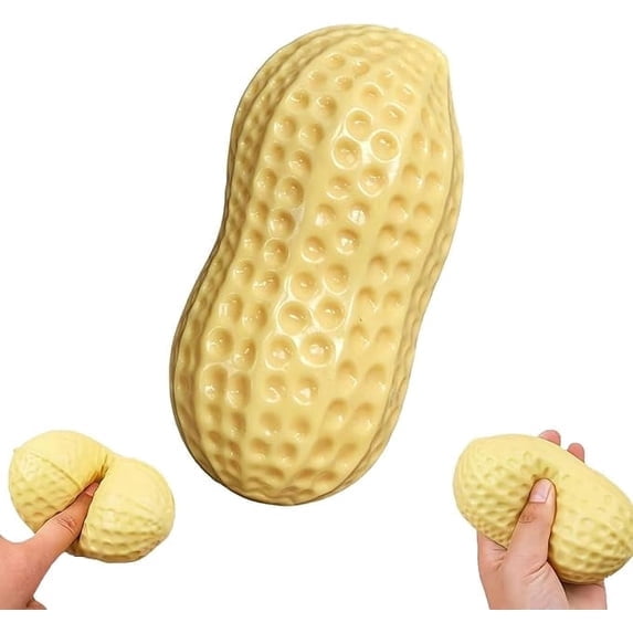 Peanut Squishy, Realistic Peanut Ball Relieve Stress and Anxiety, Party Favor Slow Rise Pressure Release Toys