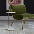 thumbnail image 4 of Uttermost Elevate White Marble Drink Table, 4 of 7