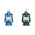 thumbnail image 1 of Linterna de queroseno, combustible, linternas de camping de metal para decoración de patios (azules), 1 of 6