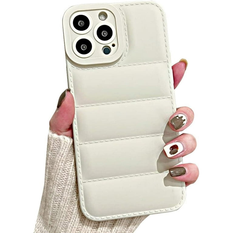 Compatible with iPhone Case,Cute Puffer Down Jacket Camera Lens