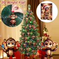thumbnail image 5 of Countdown Sets Christmas 2D Flat Monkey Print Pendant Halloween Cute Cartoon Acrylic Calendar AI Tree Décor, 5 of 5