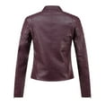 thumbnail image 4 of Genuine Leather Jacket for Women Water Resistant Warm Motorbike Riding Coat, 4 of 6