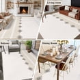 thumbnail image 6 of Khaki Linear 8'x10' Large Area Rugs Minimalist Boho Cream Beige Stripes Farmhouse Washable Area Rugs Non-Slip Indoor Floor Mats Large Carpet for Living Room Bedroom Dining Room, 6 of 9