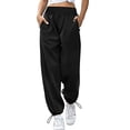 thumbnail image 2 of Pantalones deportivos para mujer, pantalones deportivos para mujer con cordón ajustable, pantalones deportivos para mujer, pantalones holgados para mujer, máxima eficiencia, 2 of 4
