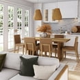 thumbnail image 2 of Nathan James Briggs Modern Dining Table for 6, Small Rectangle Dining Table, 6-Person Light Wood Dining Table, Solid Wood Modern Dining Table in Light Brown Finish, 2 of 5