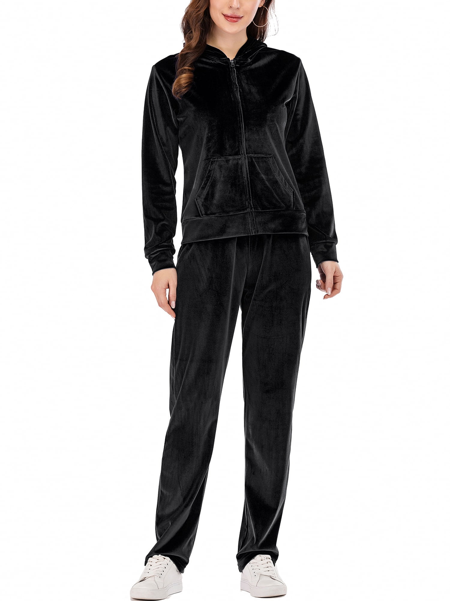 Plus size womens velour sweat suits cheap