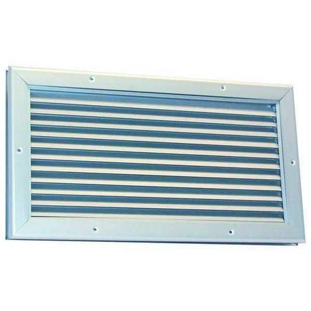 

1Pack Dayton 5NKL4 Door Louver 14-1/8 H 20-1/4 W Aluminum