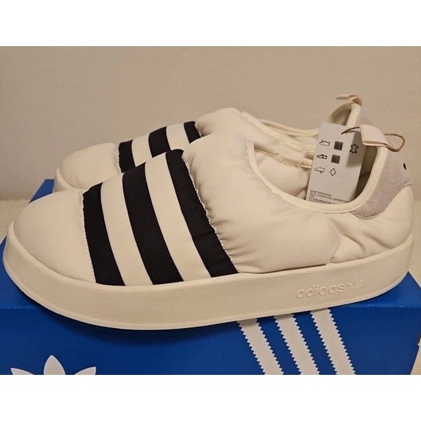 Adi - das Puffylette Slippers Mens 11 Off White Shoes GY1593 - NEW