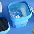 thumbnail image 3 of Erty Small Washing Machine Foldable Mini Washer With Drain Basket Low-energy Folding Mini Washer For Small Items Of Clothing Like Clothes Underwear Bra Sock elegantly, 3 of 15