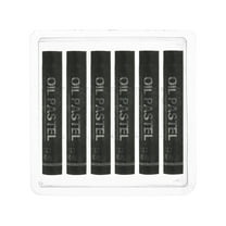 Uxcell Black Oil Pastels, 6Pcs Soft Oil Crayons Creamy Pastels Stick Art Supplies for Art Painting Drawing Blending Graffiti for Drawing Beginners Artists
