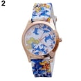 thumbnail image 3 of Hevirgo Women Flower Print Silicon Band Arabic Numerals Dial Quartz Wrist Watch, 3 of 7