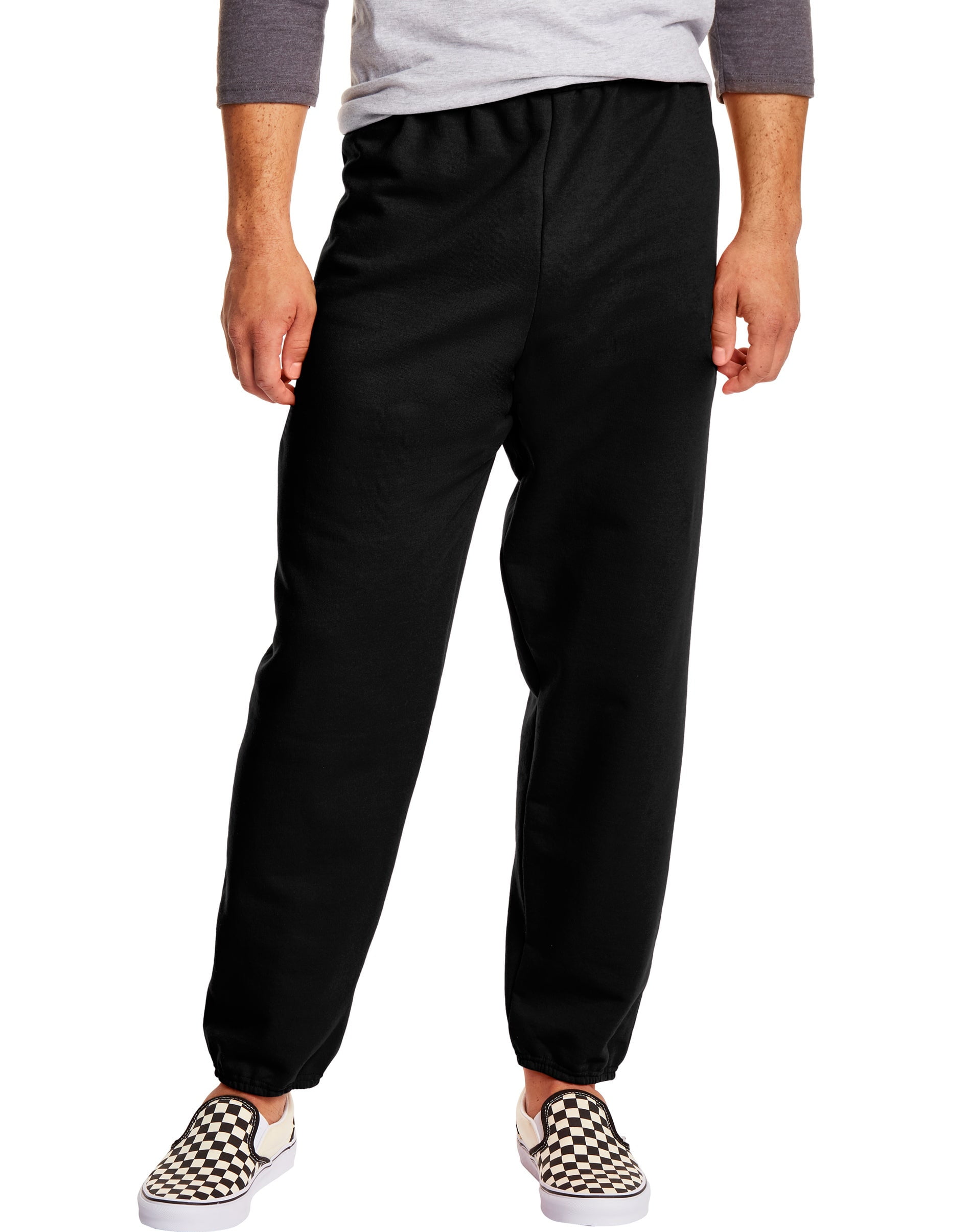 Hanes EcoSmart Fleece Men's Sweatpants Value Pack (2-pack) Black 2XL ...