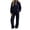 Dark Blue, variant on Womens 2 Piece Lounge Sweat Sets Quarter Zip Mock Neck Sweatshirt Wide Leg Sweatpants Oversized Elastic Waistband Side Pockets Fall Airport Travel Outfits XL