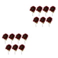thumbnail image 1 of Ramo de Flores Artificiales Naiovety 7 Uds Girasoles Realistas Decoración Jardín Rojo, 1 of 6