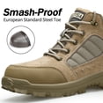 thumbnail image 2 of LAoutun Steel Toe Boots for Men High-top Safety Work Boots Comfort Construction Boots, 2 of 6