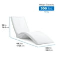 Step2 Vero Pool Lounger White Pool Lounge Chair Sleek, Durable