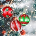 thumbnail image 5 of Bolas de Navidad de 6 cm, bolas pintadas de colores para árbol de Navidad, adornos colgantes para Navidad, Año Nuevo, fiestas, decoración del hogar, 5 of 5