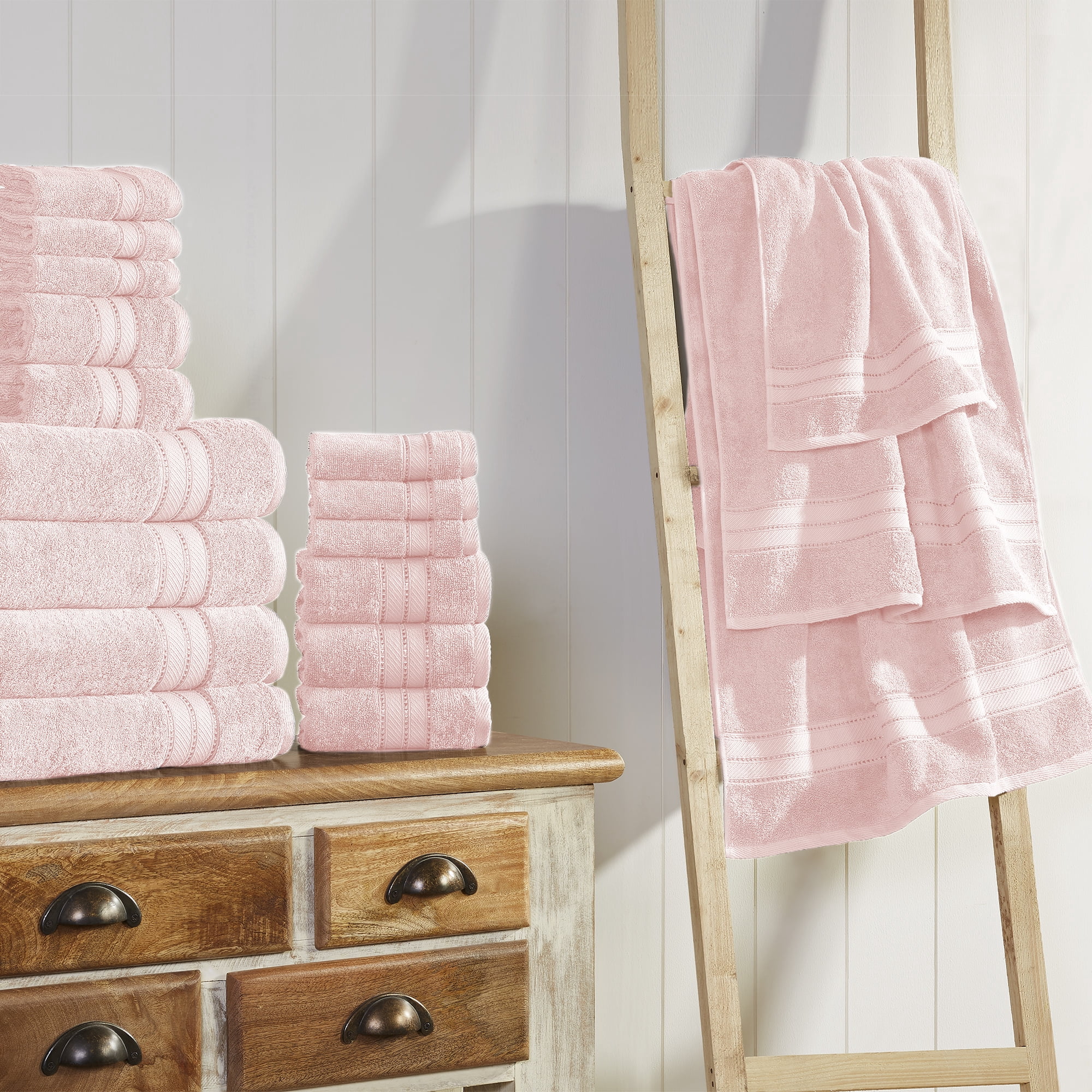 Modern Threads Spunloft™ 18 Piece Luxury Adult Bath Towel Set, Blush