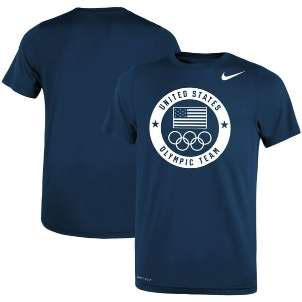 Nike Team Usa Nike Youth Logo Legend Performance T Shirt Navy Walmart Com Walmart Com
