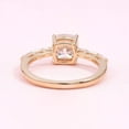 thumbnail image 3 of solitaire jewels 1.5CT Cushion Moissanit Solitaire Engagement Ring For Women, 18K Rose Gold, 3 of 5