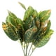 thumbnail image 4 of GOOHOCHY Planta de crotón artificial de plástico, 4 tallos de crotón falsos, 7 manojos, ramos de crotón de imitación realistas para bodas, despedidas de soltera, arreglos florales, fiestas,, 4 of 8
