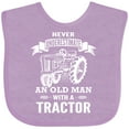 thumbnail image 3 of Inktastic Old Man Tractor Boys Baby Bib, 3 of 4