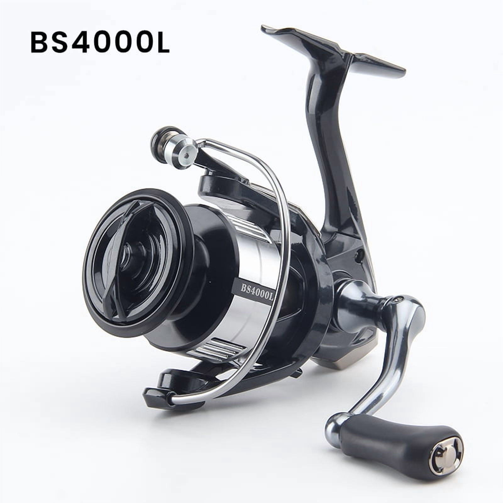 HAUT TON BLACK STEEL 1500-4000 Spinning Fishing Reel 5.2:1 High Speed 4+1BB 10KG Max Drag For Freshwater Long Distance Casting
