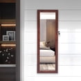 thumbnail image 3 of Holaki Lockable Jewelry Cabinet With Full-Length Mirror, No Internal Mirror With Jewelry Storage, Brown, 3 of 11