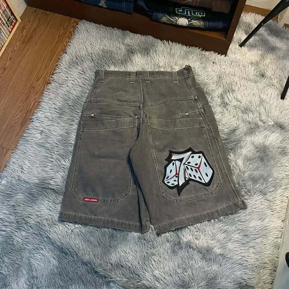 Retro Blue Tiger Baggy Jeans Hip Hop Jnco Series Y2K Pants Streetwear Gothic Embroidery High Waist Wide Trouser womens clothing