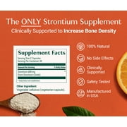 AlgaeCal Strontium Boost - Clinically Supported to Increase Bone Density in 6 months when paired with AlgaeCal Plus, Strontium Citrate, 1-Month Supply